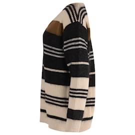 Brunello Cucinelli-Brunello Cucinelli Striped Knitted Pullover in Multicolor Cashmere -Multiple colors