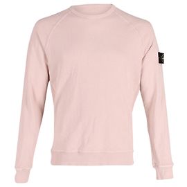 Sudadera con cuello redondo Stone Island de algodón rosa pálido Rosa