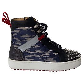 Christian Louboutin Smartic Technical Boots in Multicolor Leather Multiple colors