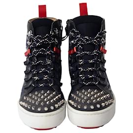 Christian Louboutin-Christian Louboutin Smartic Technical Boots in Multicolor Leather-Multiple colors