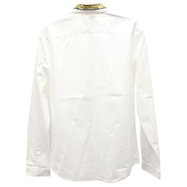 Gucci-Camisa Oxford com apliques Gucci Duke em algodão branco-Branco