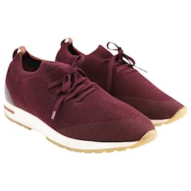 Loro Piana-LORO PIANA 360 Lp Flexi Walk Sneaker aus Burgund Schurwolle-Bordeaux