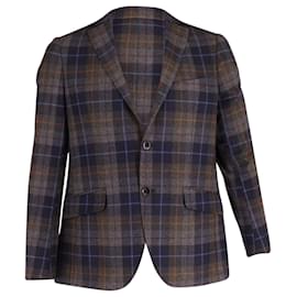 Etro-Etro Plaid Single Breasted Blazer in Multicolor Wool-Multiple colors