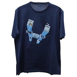 Hermès-Camiseta Hermès Odyssee em algodão azul marinho-Azul marinho