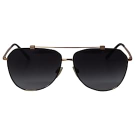 Dolce & Gabbana-Dolce & Gabbana Aviator Sunglasses in Black Metal-Black