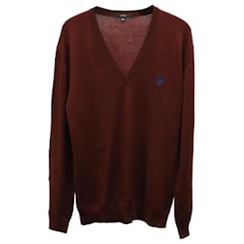 Gucci-Gucci Sweatshirt mit besticktem Logo aus bordeauxroter Wolle-Bordeaux
