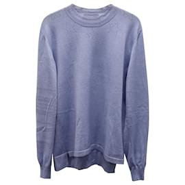 Givenchy-Givenchy Sweater with Star Detail in Light Blue Wool-Blue,Light blue