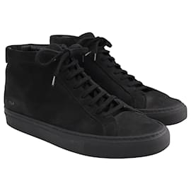 Autre Marque-Common Projects Achilles High-Top Sneakers in Black Suede-Black