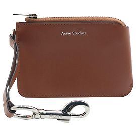 Acne Studios Keychain Cardholder in Brown Leather Brown