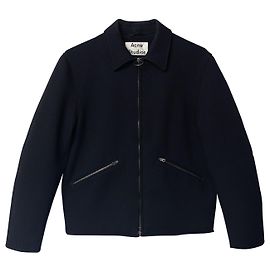 Acne Studios Miles Long Sleeve Jacket in Black Polyester  Black