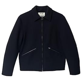 Acne-Acne Studios Miles Long Sleeve Jacket in Black Polyester -Black