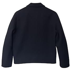 Acne-Acne Studios Miles Long Sleeve Jacket in Black Polyester -Black