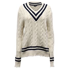Michael Kors College-Strickpullover aus beiger Wolle Beige