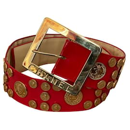 Chanel-Belts-Red