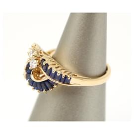 Van Cleef & Arpels-*Van Cleef & Arpels Sapphire Diamond Ring-Golden