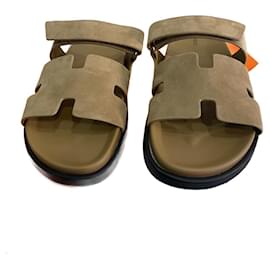 Hermès-Chypre sandals-Beige