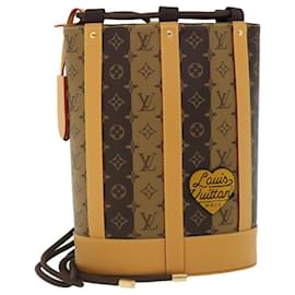 Louis Vuitton-LOUIS VUITTON Monogram Stripe Randonnee Messenger Ombro M45968 auth 31989NO-Monograma