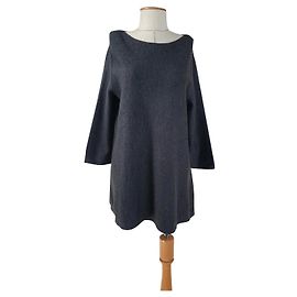Cos Tunic Knitwear Grey Grey
