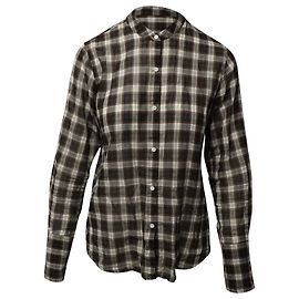 Camicia Button Down a Quadri Nili Lotan in Cotone Multicolor Altro Stampa python