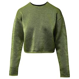Alexander Wang-Alexander Wang Cropped Sweater in Green Wool -Green