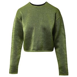 Pull court Alexander Wang en viscose verte Vert