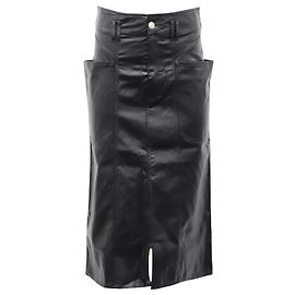Isabel Marant Etoile Etoile Isabel Marant Midirock aus schwarzem Polyurethan Schwarz