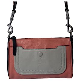 Marc Jacobs-Marc Jacobs Empire City Two-Tone Crossbody Bag in Pink Leather-Pink