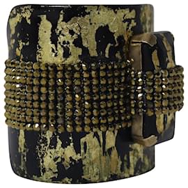 Erickson Beamon-Erickson Beamon Studded Bangle Bracelet in Gold Beads-Golden