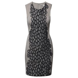Diane Von Furstenberg Vestido Tilda Shift em Viscose Cinza Cinza
