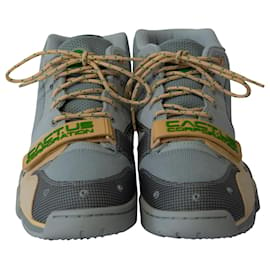 Nike-Nike x CACT.Entrenador de aire US CORP 1 Zapatillas altas SP de lona gris neblina y amarilla-Multicolor