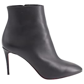 Christian Louboutin-Christian Louboutin So Kate 85 Ankle Boots in Black Leather-Black