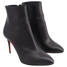 Christian Louboutin-Christian Louboutin So Kate 85 Ankle Boots in Black Leather-Black