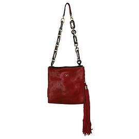 Borsa a mano Diane Von Furstenberg con nappe in pelle rossa Rosso
