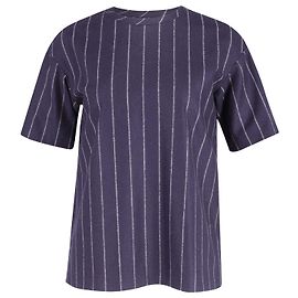 Camicia a righe Joseph Caleb in lana blu navy Blu Blu navy