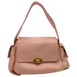Mala a Ombro Furla em Pele Rosa Rosa