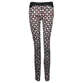 Balenciaga-Pantalones con estampado geométrico en algodón gris de Balenciaga-Gris