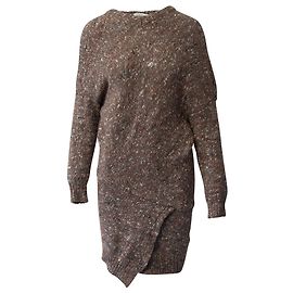 Stella Mc Cartney Stella McCartney Grobstrick-Pulloverkleid aus beiger Wolle Beige