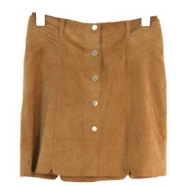 Jupe Longue Fantaisie Beige One Step – Taille 36 – Coton – Style évasé été – Occasion Très Bon état