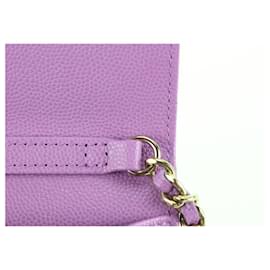 Chanel-22S Purple Quilted Caviar Micro Mini Flap Crossbody Bag GHW-Other