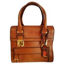 Valentino Garavani Leather Handbag Beige Beige