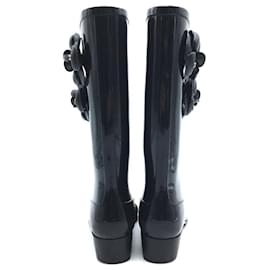 Chanel-CHANEL LONG BOOTS-Black