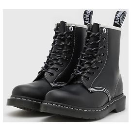 Dr. Martens DR MARTENS BLACK 1460 BW NEW UNISEX BLACK & WHITE LACES 38 Black