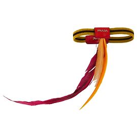 Prada SS14 Pulsera Pluma Elástica Roja