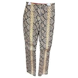 Kenzo Lambskin Python Print Pants Python print