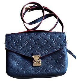 Sac à main Louis Vuitton Metis Bleu Marine Cuir Bleu Marine