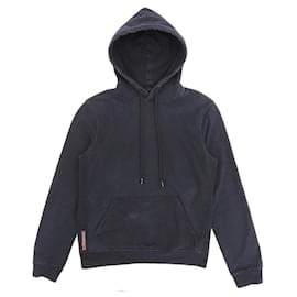 Prada-*PRADA 2015 product red plate 100% cotton hoodie S men's black-Black