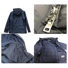 Prada-[PRADA] *Prada sports batting nylon parka size 38 navy ladies tops outerwear coat jacket hood RC3066 [Used]-Navy blue