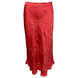 Falda midi acampanada en viscosa rosa Selma de Claudie Pierlot Rosa