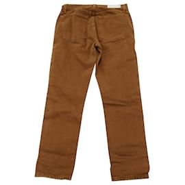 Re/Done-Re/Done 50s Cigarette Jeans in Brown Cotton-Brown