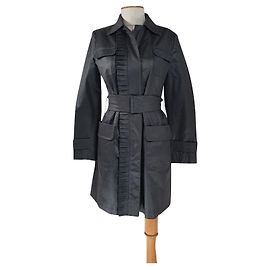 Gabardina Luisa Cerano Marrón Oscuro Algodón Marrón oscuro
